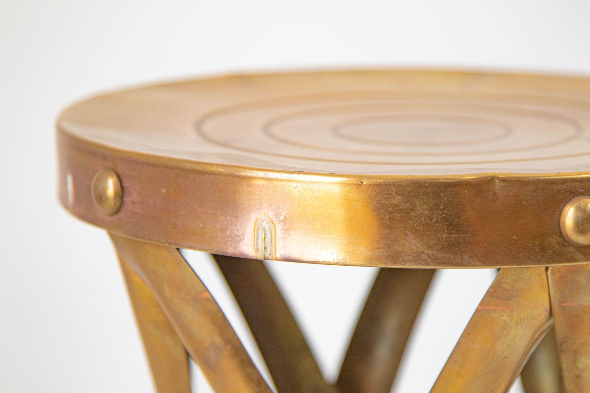 wooden drum stool