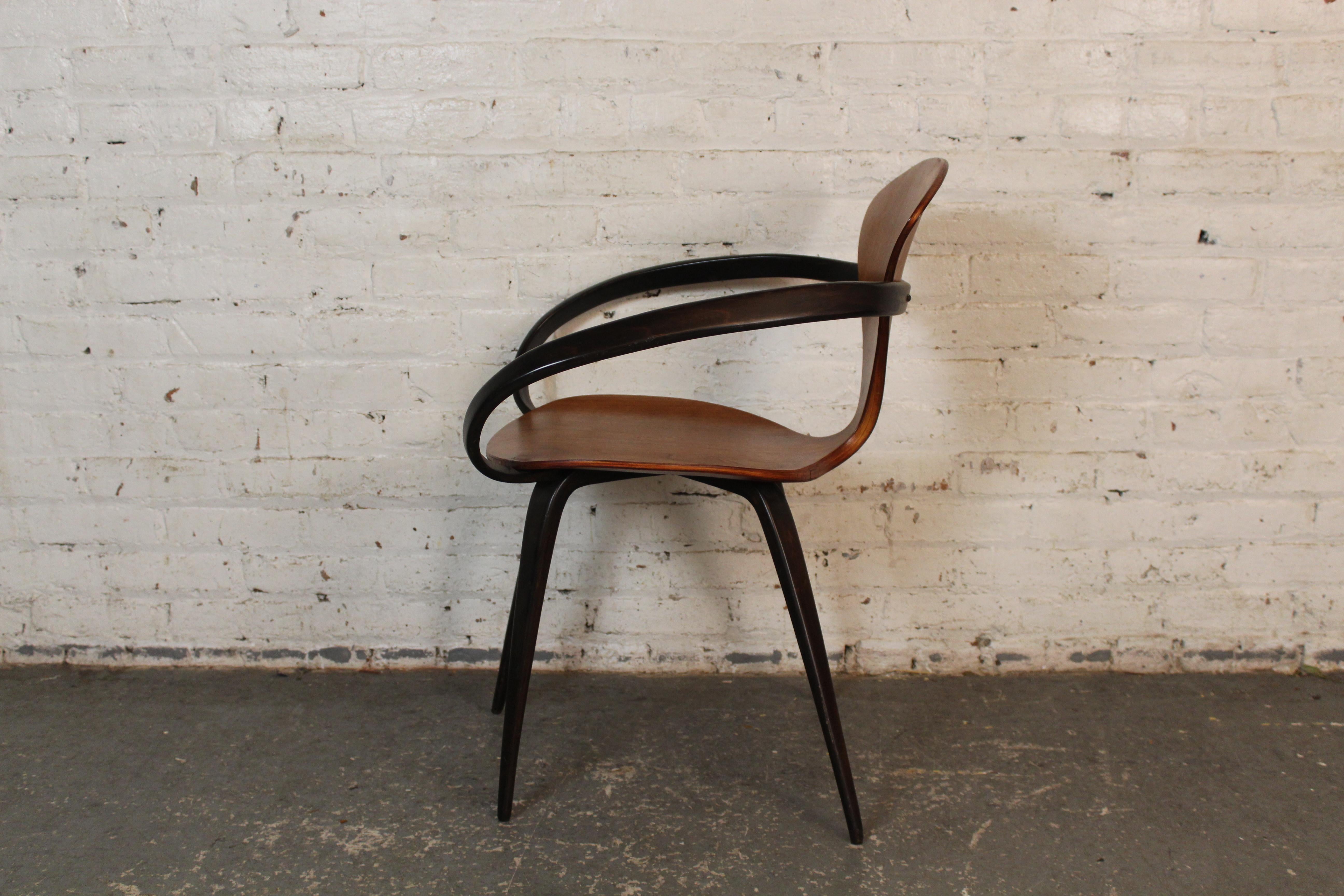 Americano Sedia Pretzel vintage di metà secolo di Norman Cherner in vendita