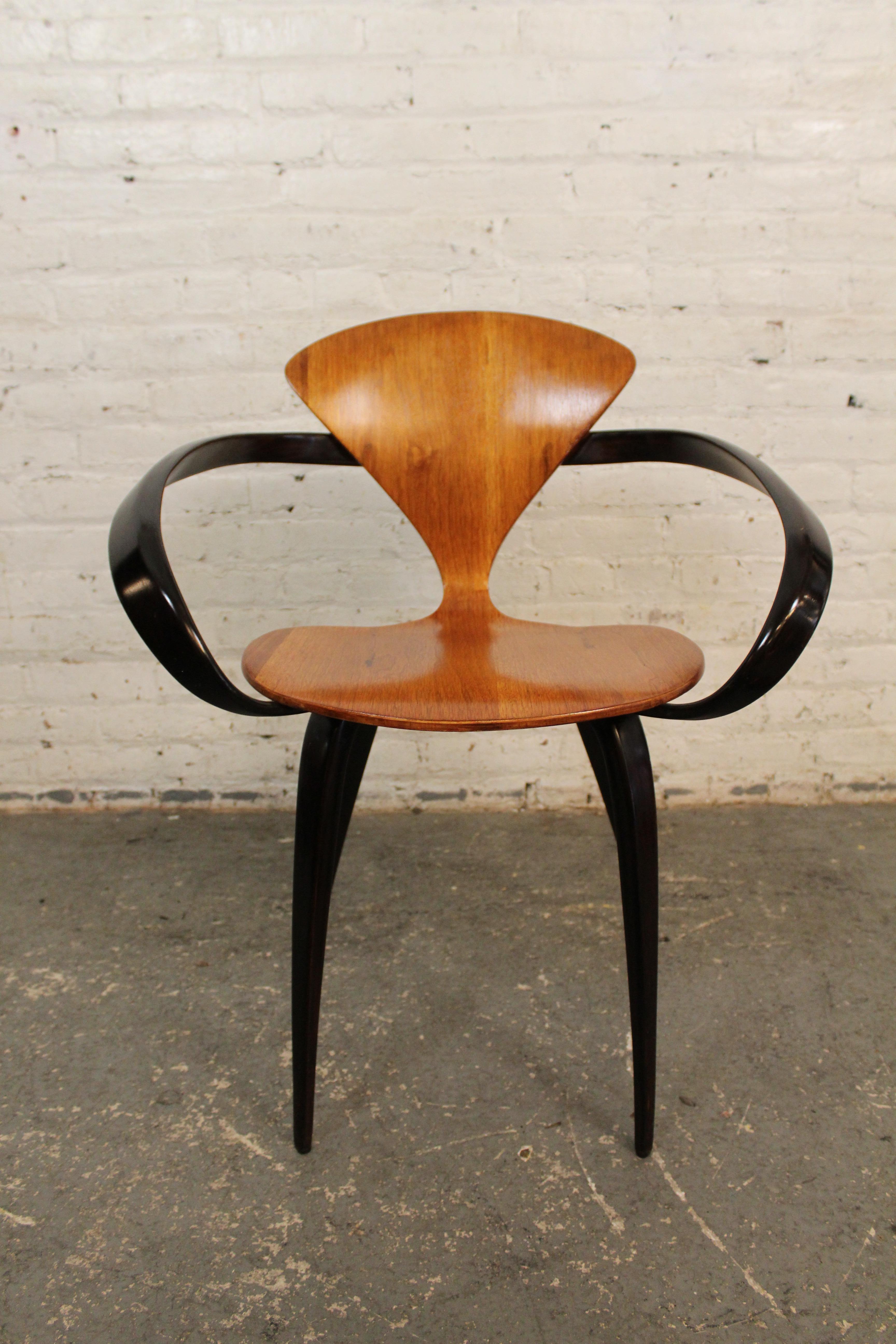 Legno Sedia Pretzel vintage di metà secolo di Norman Cherner in vendita