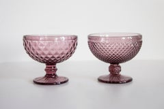 Mid Century Vintage Purple Glass Sugar Bowl, Italy, 1960s