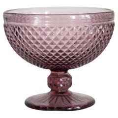 Azucarero de cristal morado Mid Century Vintage, Italia, años 60
