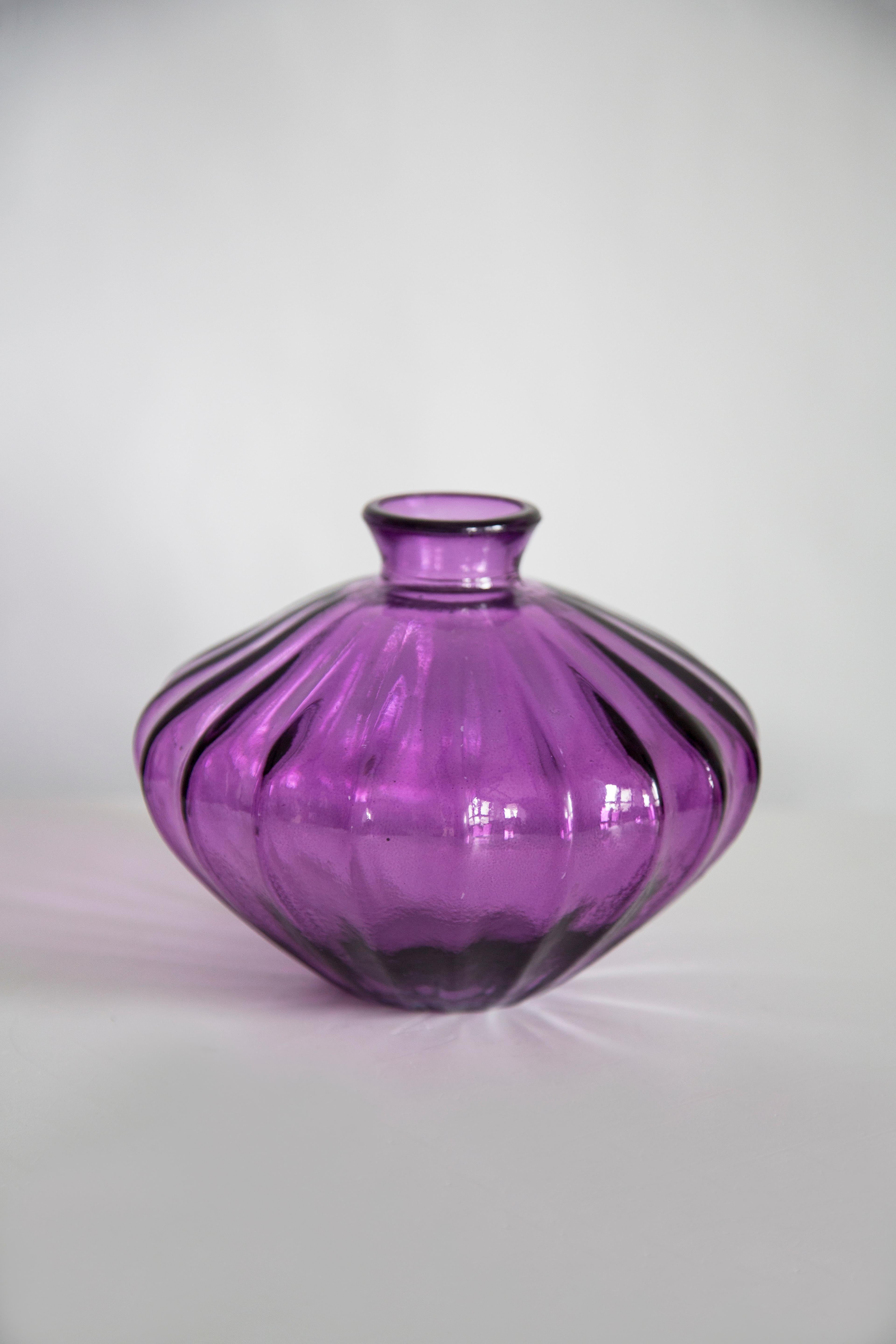 Mid-Century Modern Mid Century Vintage Purple Small Vase, Europe, 1960s