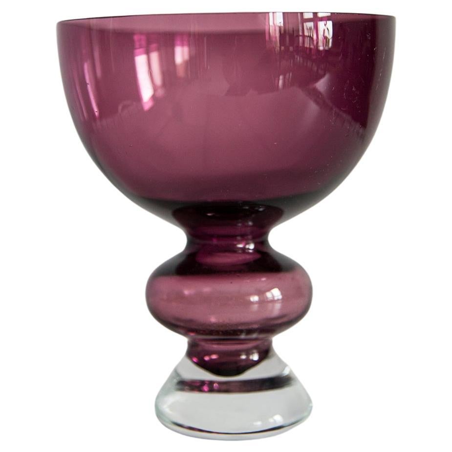 Mid Century Vintage Purple Small Vase, Europe, 1960s For Sale