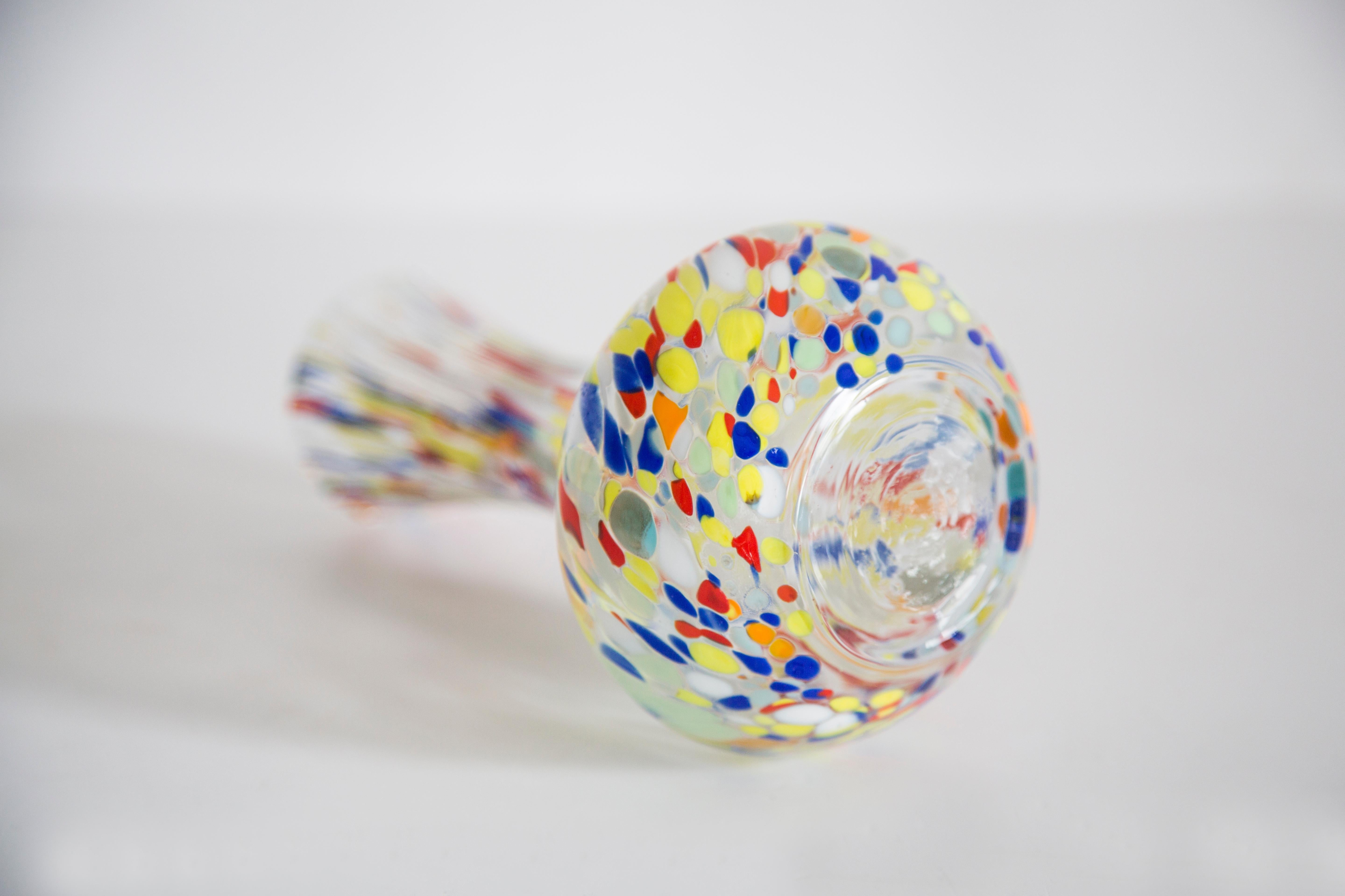 Vaso di Murano con colori arcobaleno di metà secolo, Italia, anni '60 in vendita 2