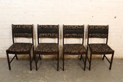 Mid-Century Vintage Rosewood Upholstered Dining Chairs