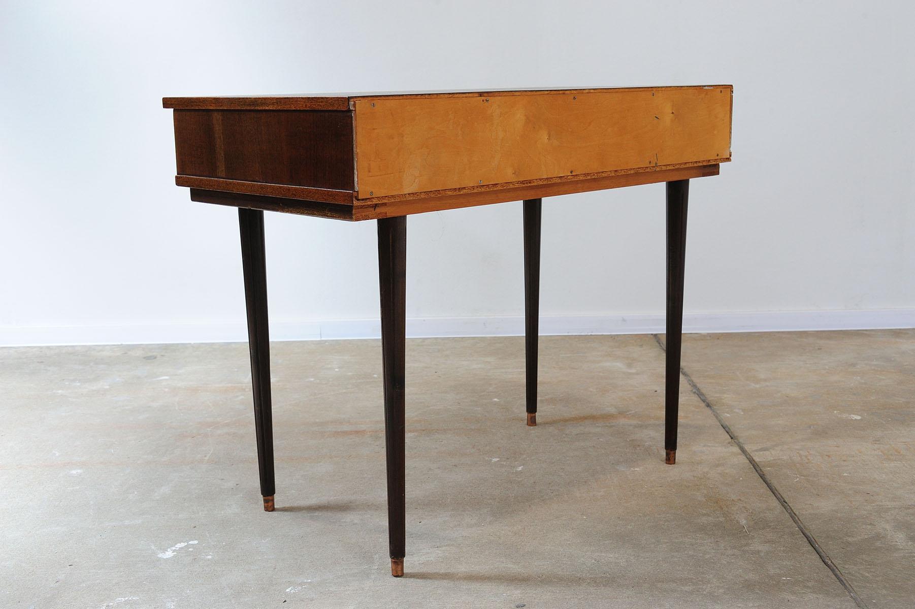 Mid century Vintage rosewood writing desk, Soviet Union, 1970´s 3