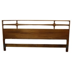Mid-Century King Size Walnut Headboard