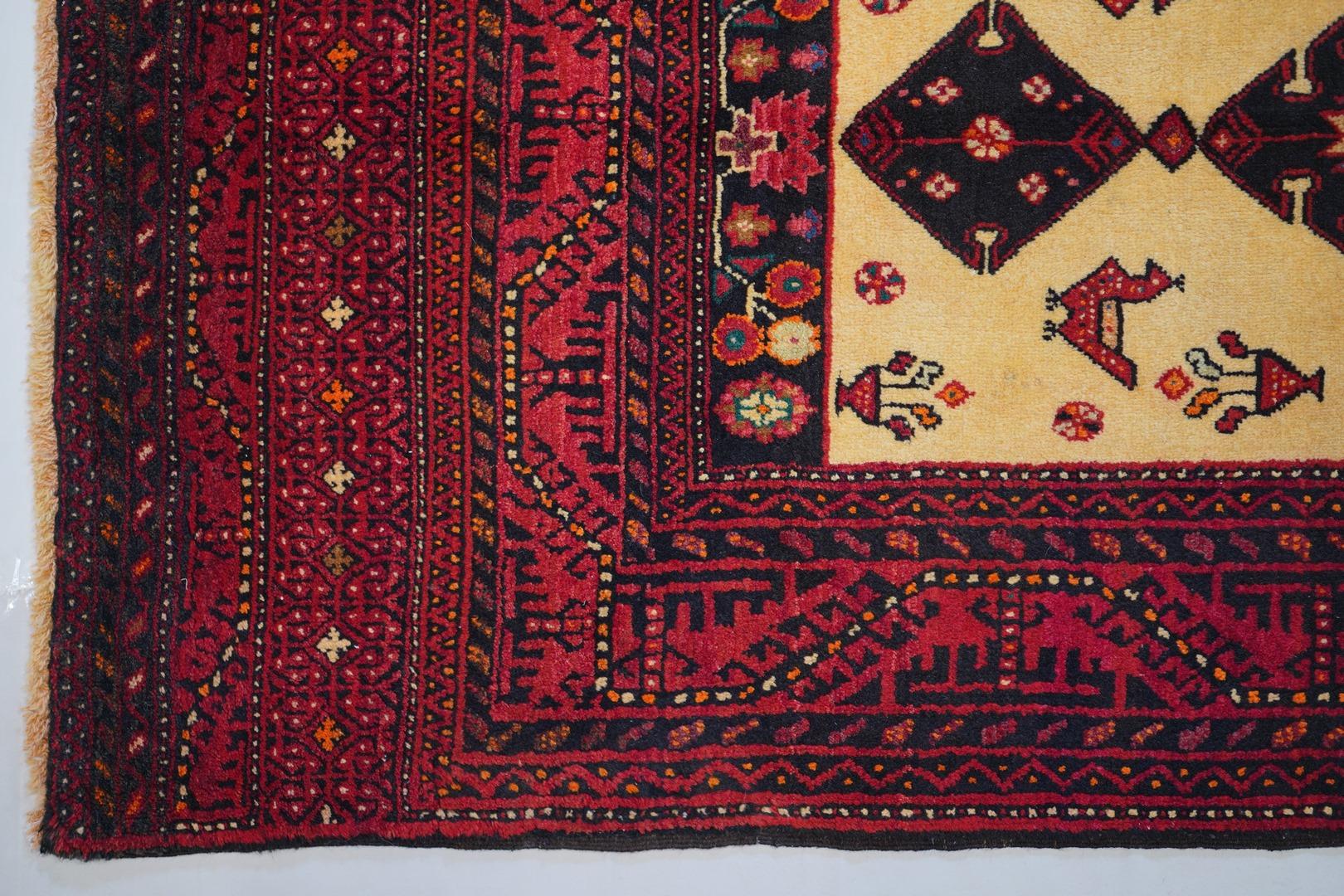 Mid-Century Vintage Semi Antique Qashgai For Sale 2
