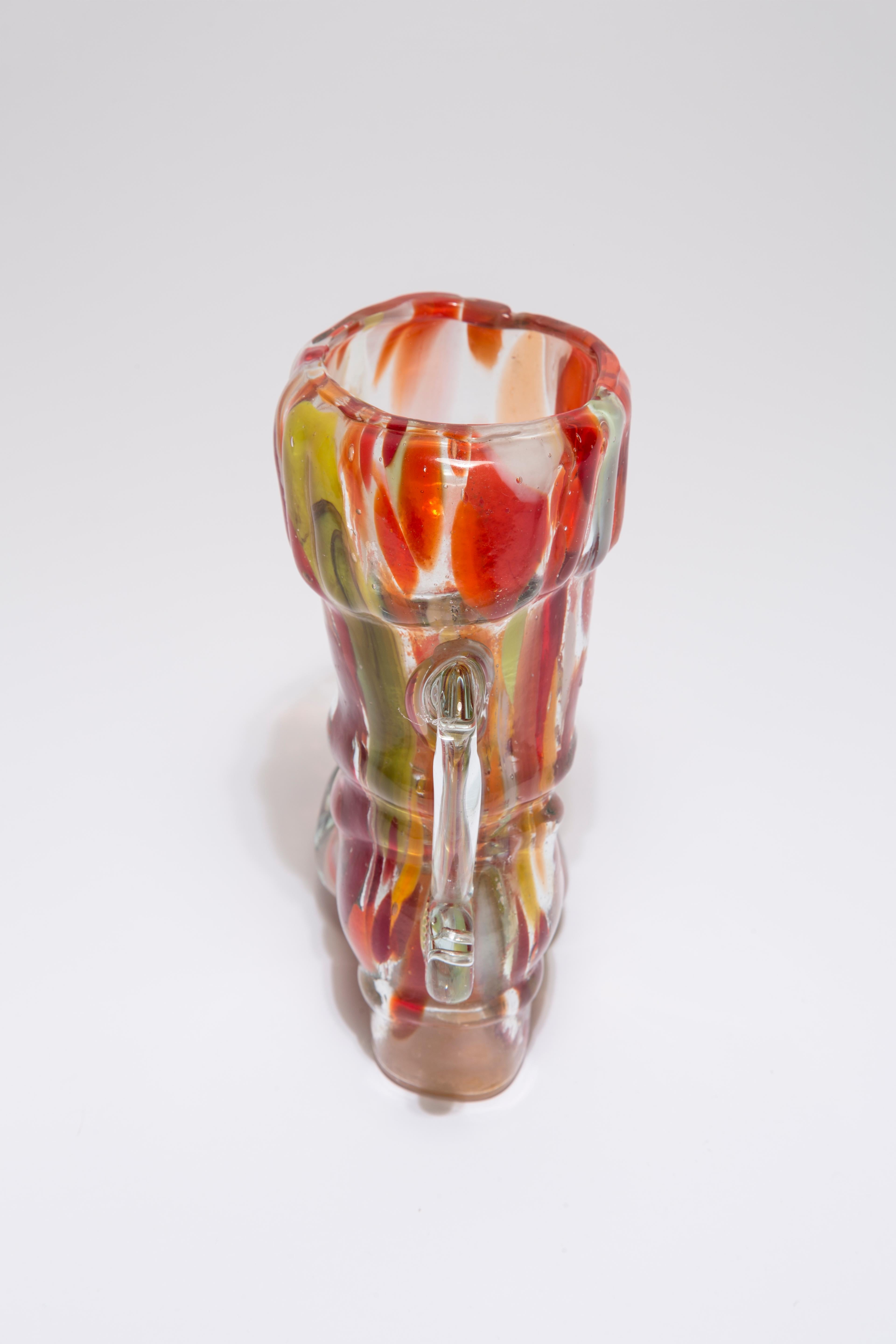 Mid Century Vintage Shoe Small Murano Vase, Italy, 1960s For Sale 2