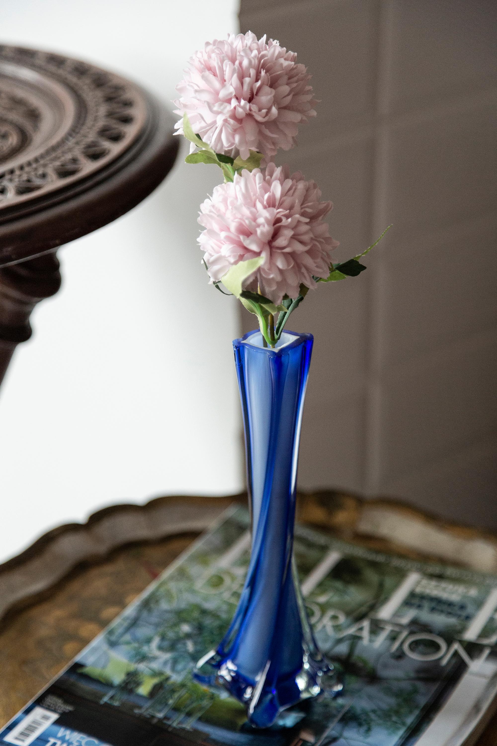 slim glass vase