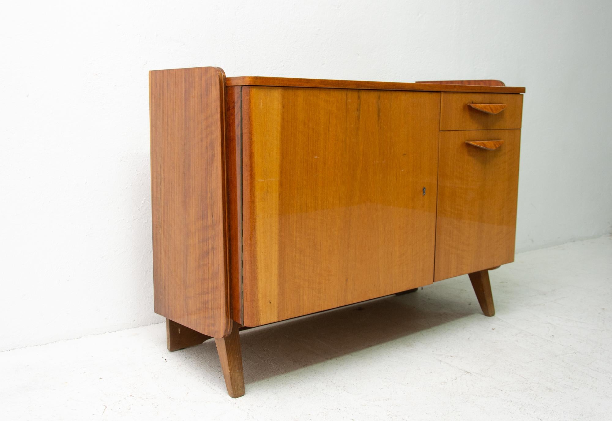 Wood Midcentury Vintage Small Cabinet by František Jirák, 1960s, Czechoslovakia For Sale