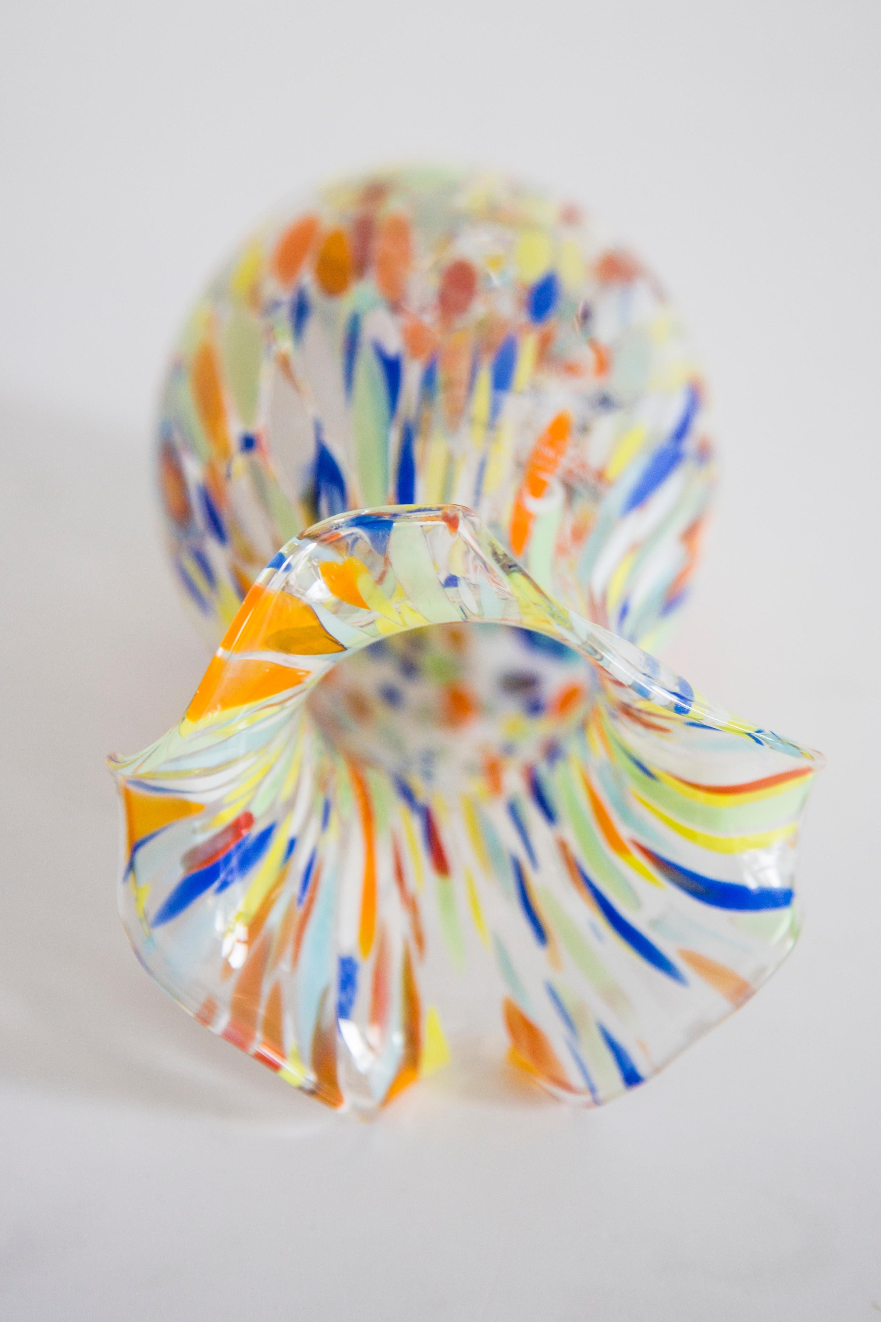 Mid Century Vintage Small Murano Vase, Italy, 1960s For Sale 3