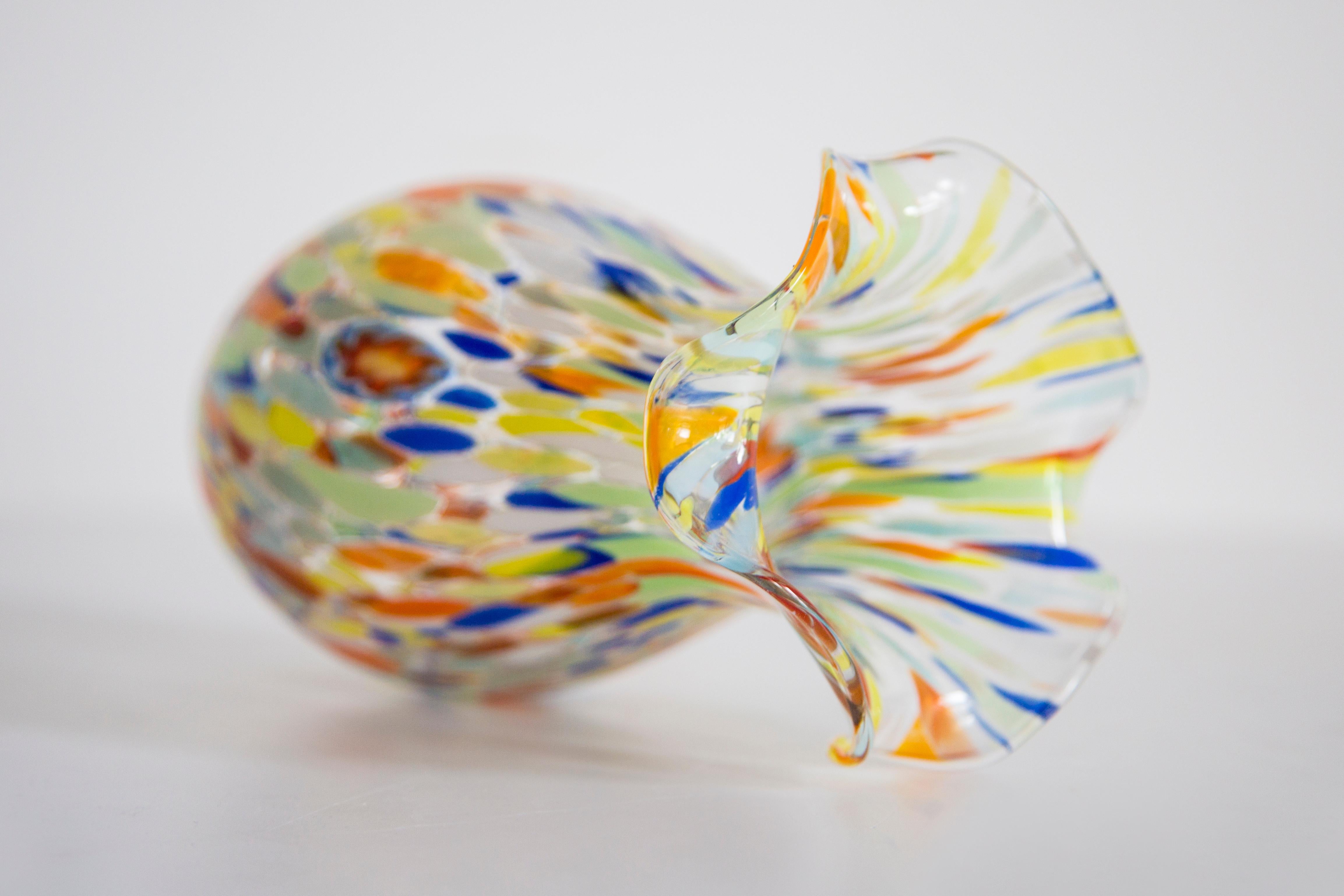 Mid Century Vintage Small Murano Vase, Italy, 1960s For Sale 6