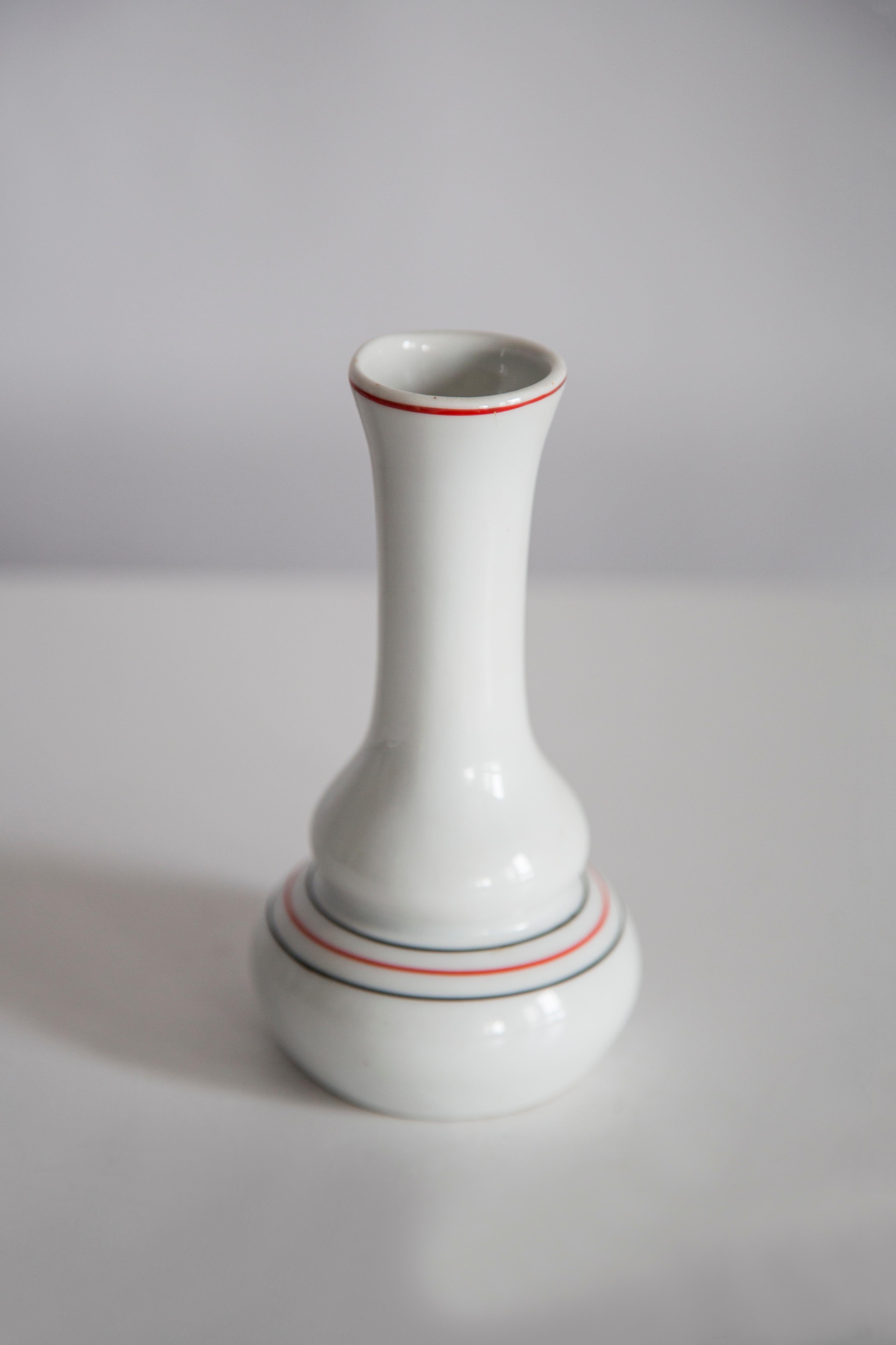Mid-Century Modern Mid Century Vintage Small Porcelain Ceramic Vase, Europe, 1960s For Sale