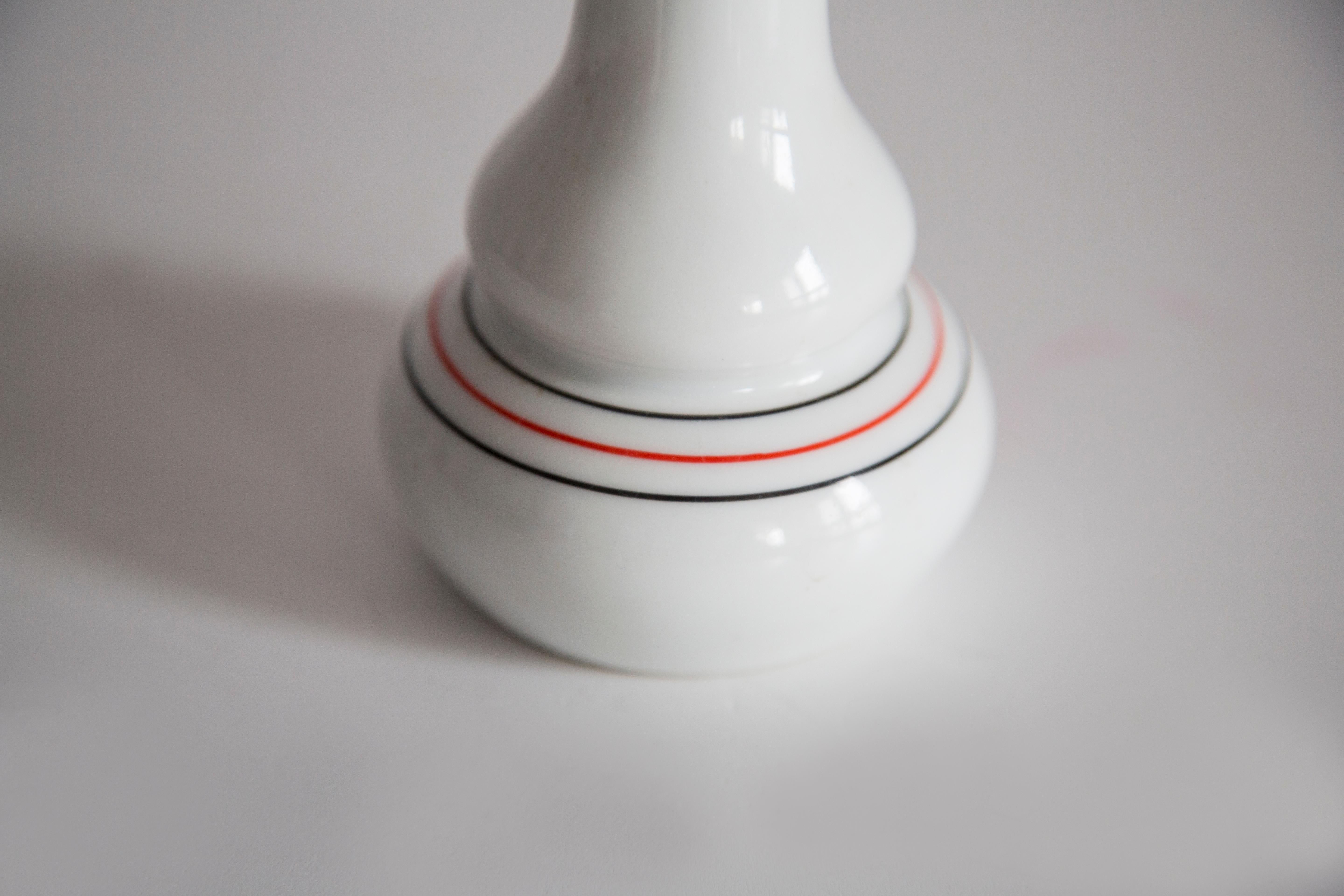 20th Century Mid Century Vintage Small Porcelain Ceramic Vase, Europe, 1960s For Sale
