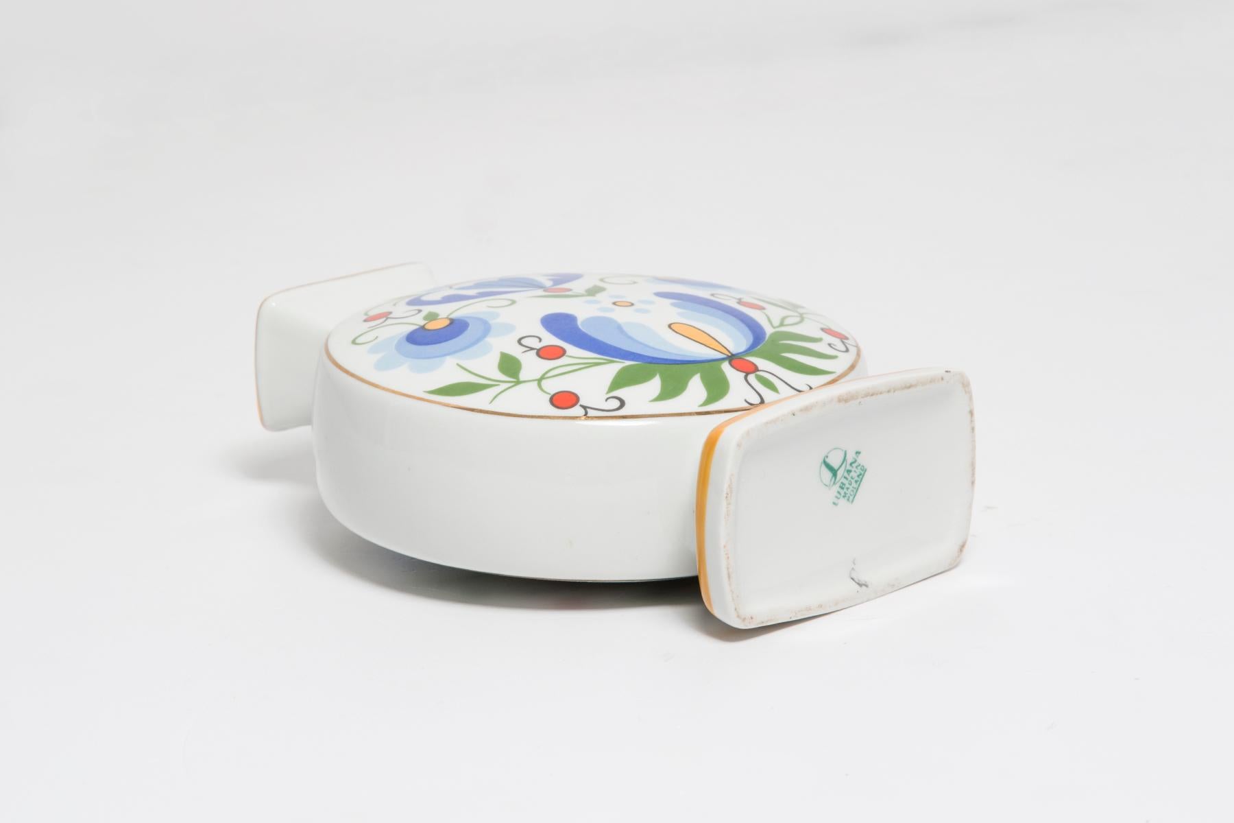 Mid Century Vintage Small Porcelain Ceramic Vase, Lubiana, Europe, 1960s For Sale 5