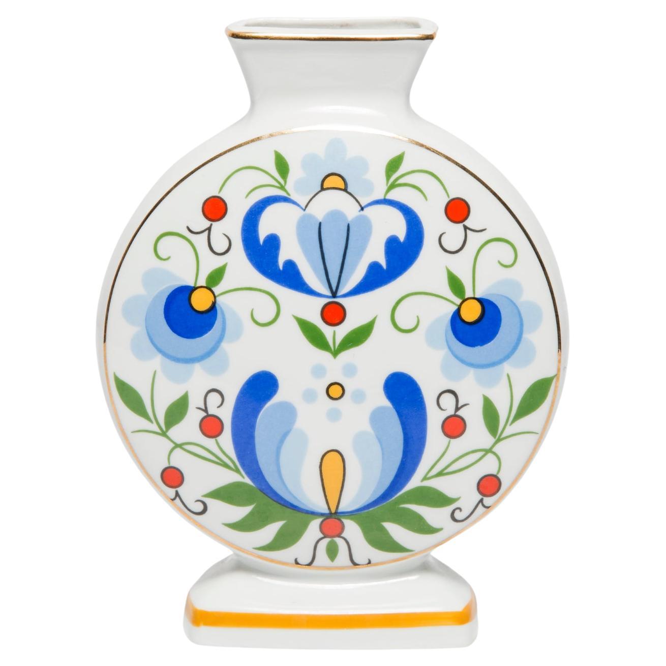 Mid Century Vintage Kleine Vase aus Porzellankeramik, Lubiana, Europa, 1960er Jahre