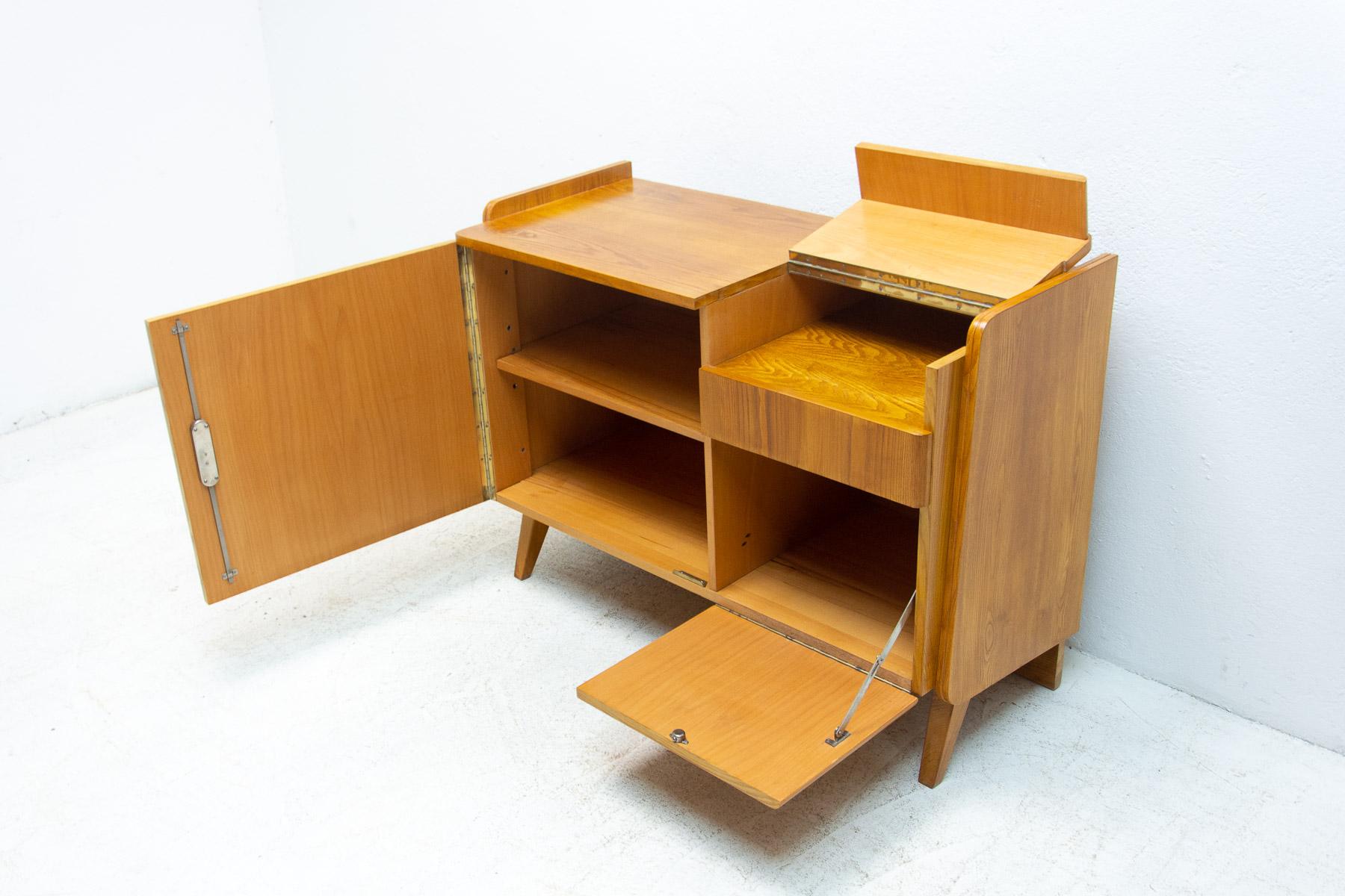 20th Century  Mid century Vintage small TV cabinet by František Jirák, 1960´s, Czechoslovakia For Sale