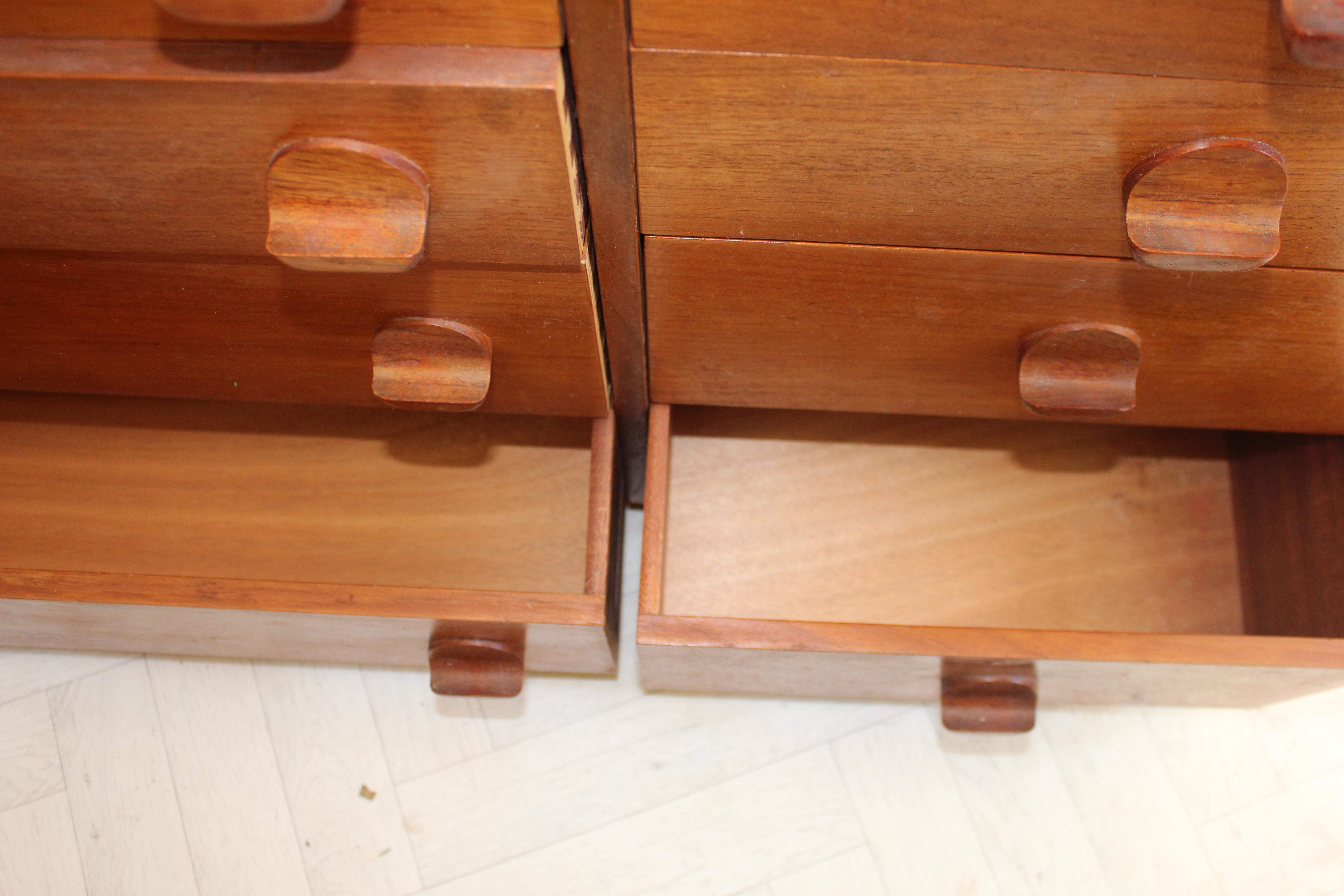 Mid Century Vintage STAG Teak Chest of 8 Drawers For Sale 2