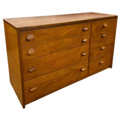 Cómoda de 8 cajones de teca STAG Mid Century Vintage
