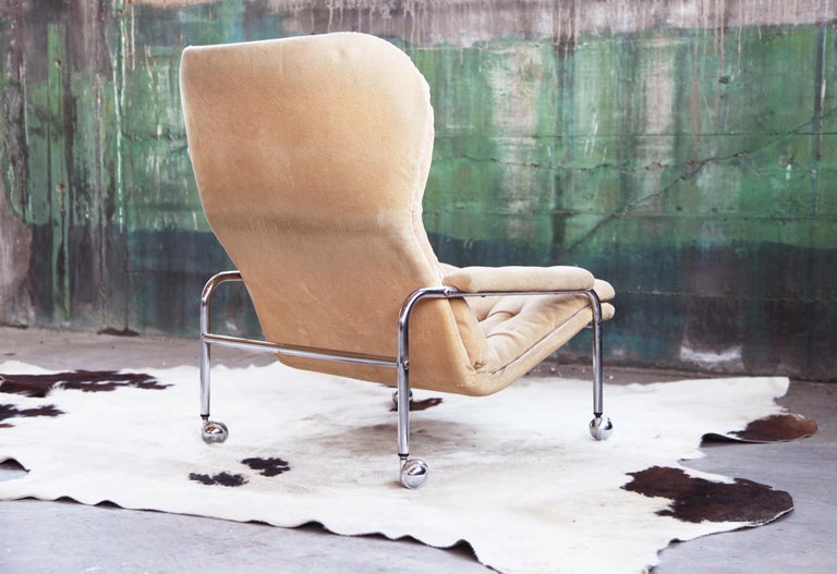 Mid Century Vintage Swedish Lounge Chair by Scapa Rydaholm, 1970s For Sale  at 1stDibs