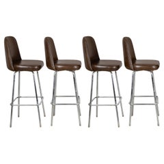Mid-Century Vintage Drehbare Barhocker 1970er