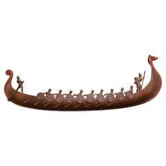 Mid Century Vintage Syroco Viking Ship Wall Art