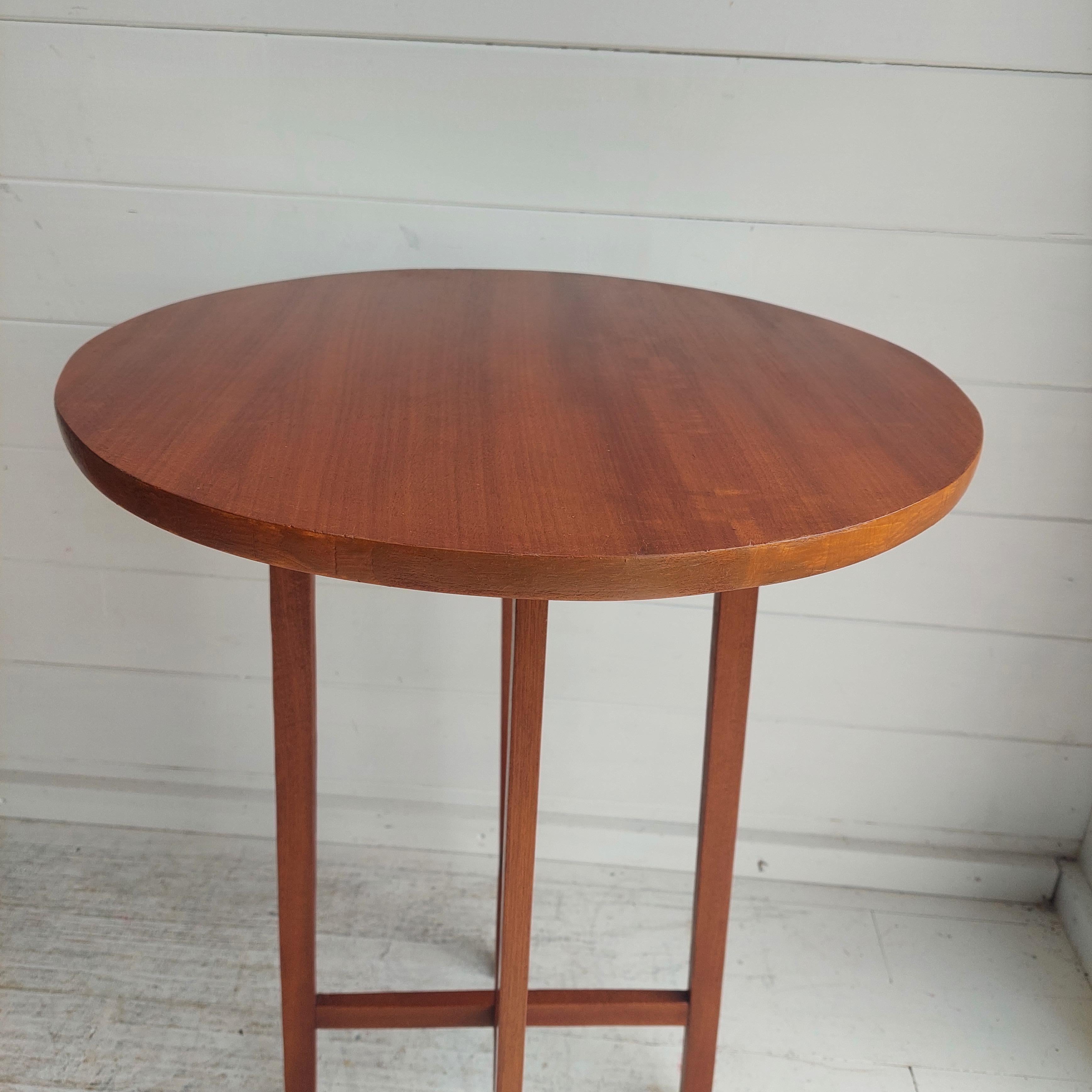 Mid century Vintage teak tall side table Poul Hundevand style, 1960s 3