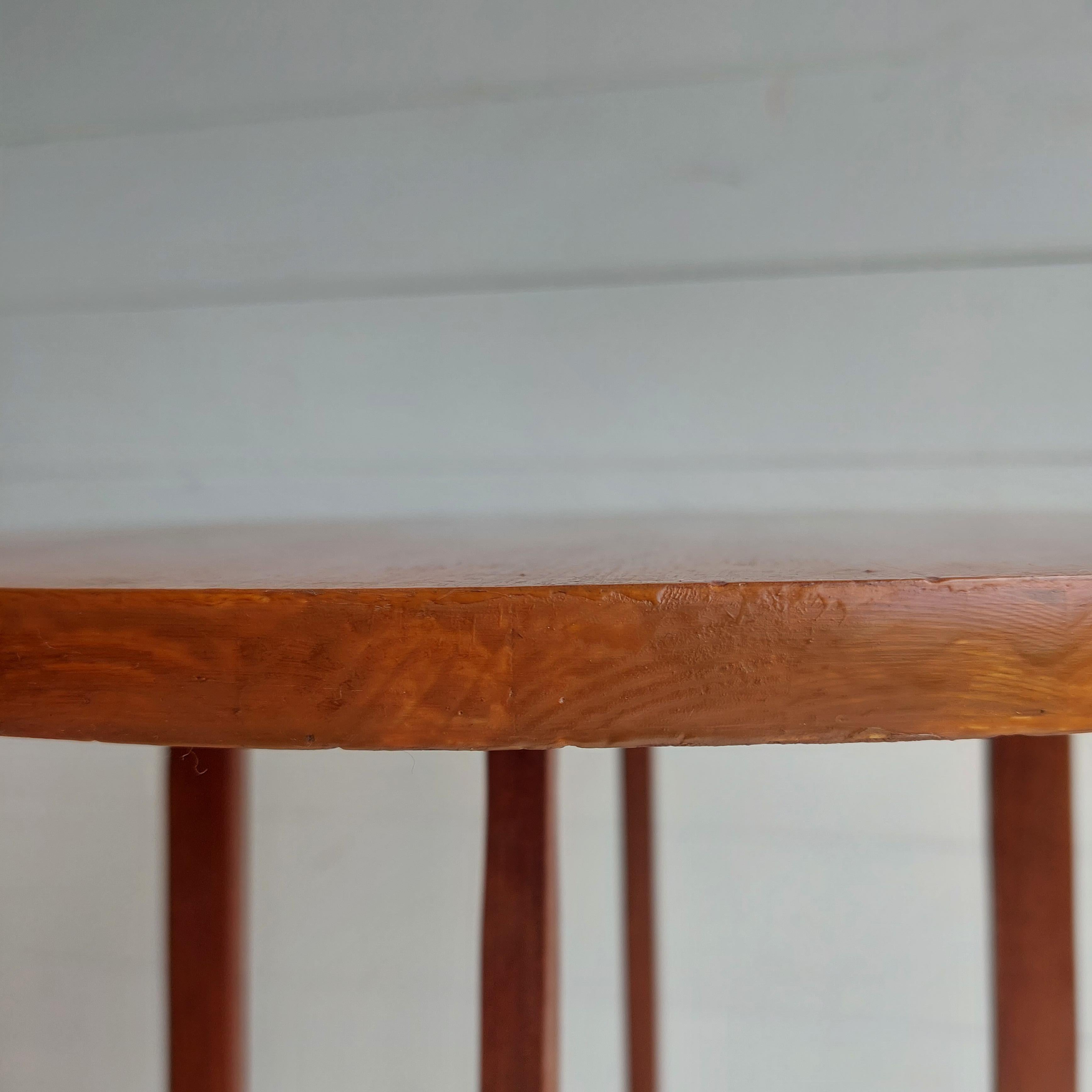 Mid century Vintage teak tall side table Poul Hundevand style, 1960s 1