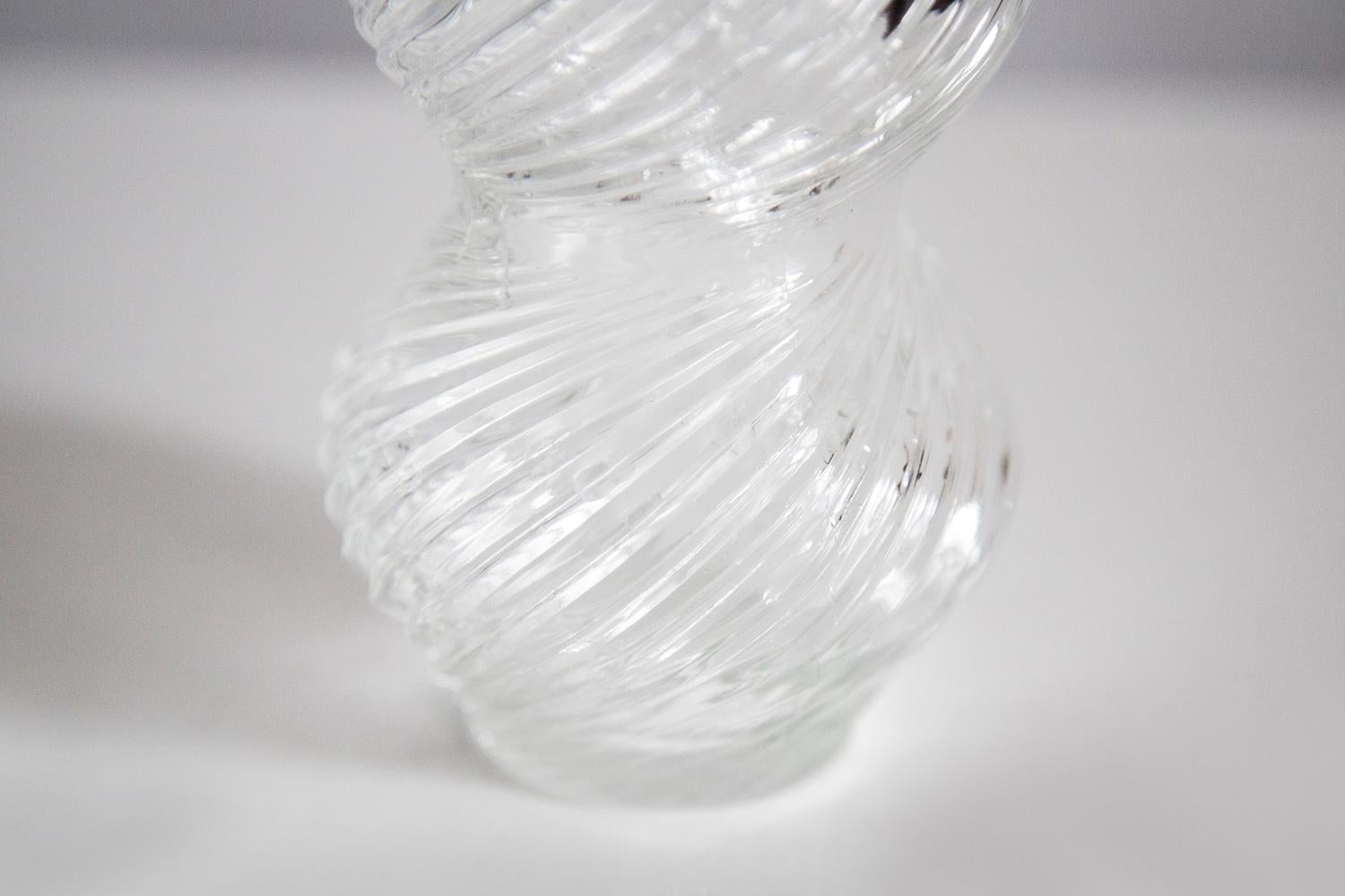 Mid Century Vintage Transparent Art Glass Small Vase, Italy, 1960s For Sale 2