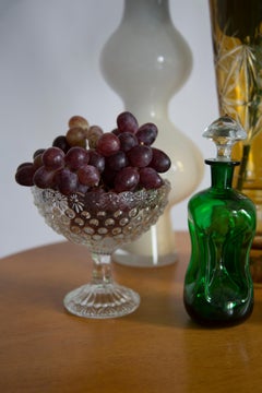 Mid Century Vintage Transparent Glass Sugar or Fruit Bowl, Italy, 1960s