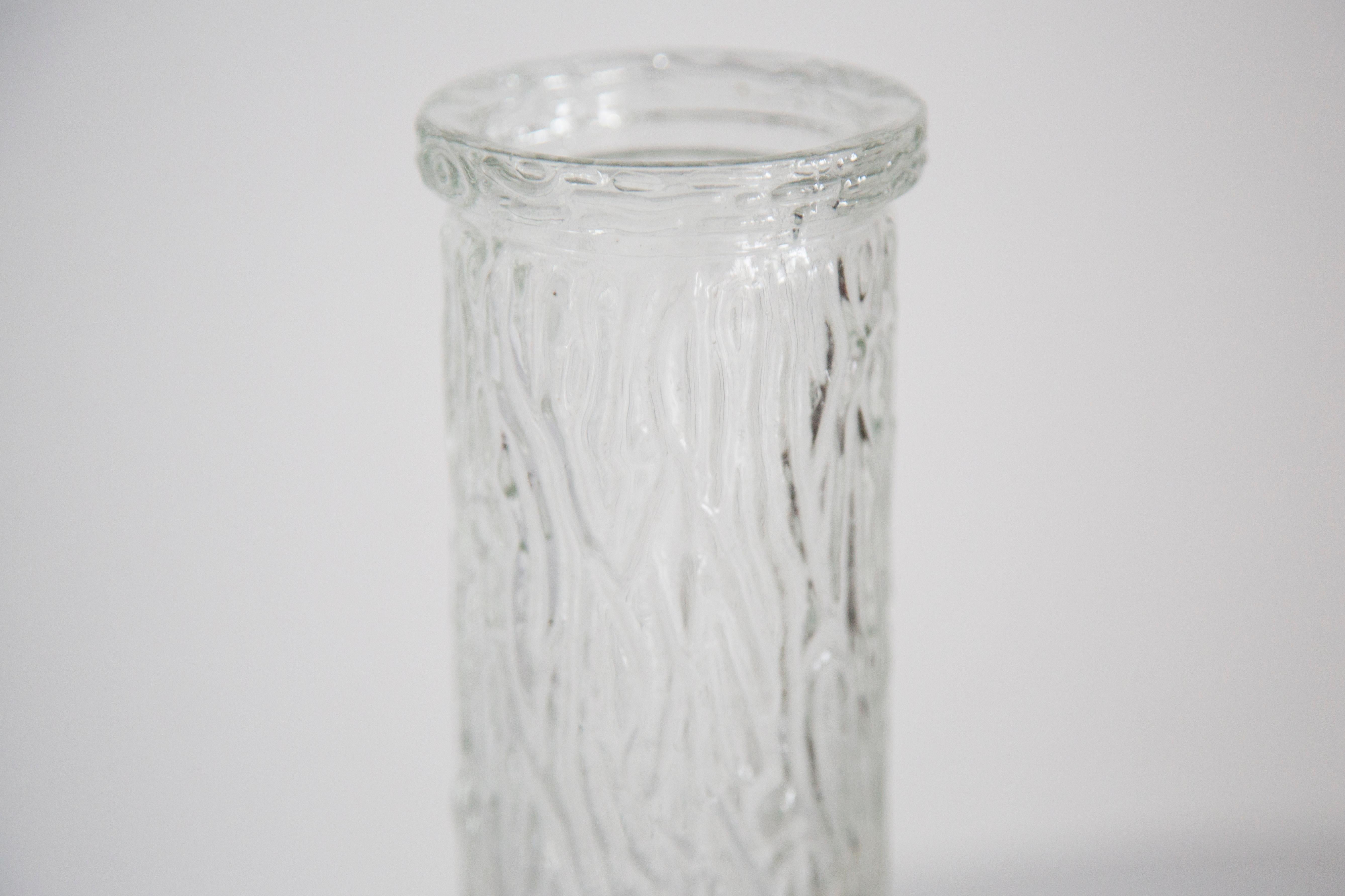 Mid Century Vintage Transparent Oberglass Vase Rock Crystal, Austria, 1970s For Sale 2
