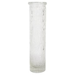 Transparente Oberglasvase aus der Mitte des Jahrhunderts, Bergkristall, Österreich, 1970er Jahre