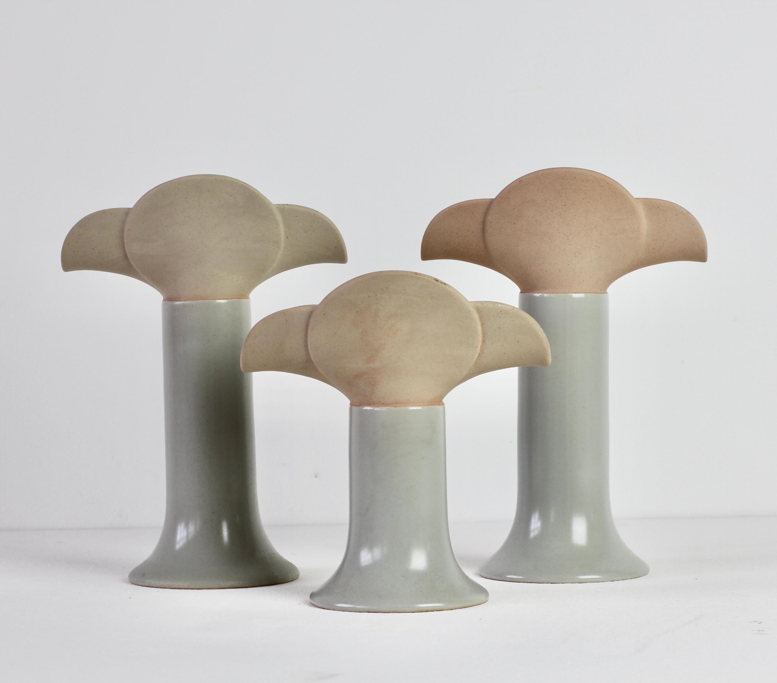 Mid-Century Vintage Trio von Lisa Larson fr Rosenthal Keramik-Kerzenhaltern  im Angebot 3