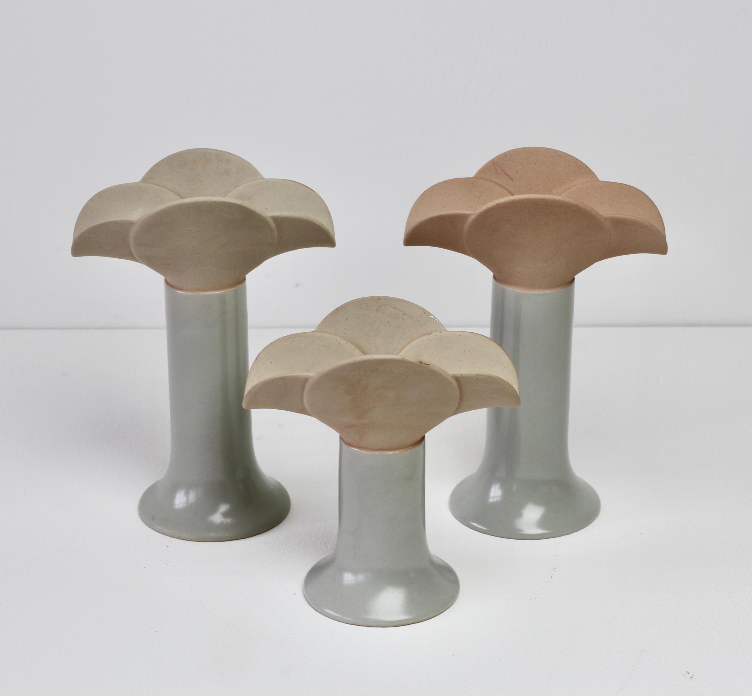 Mid-Century Vintage Trio von Lisa Larson fr Rosenthal Keramik-Kerzenhaltern  im Angebot 7