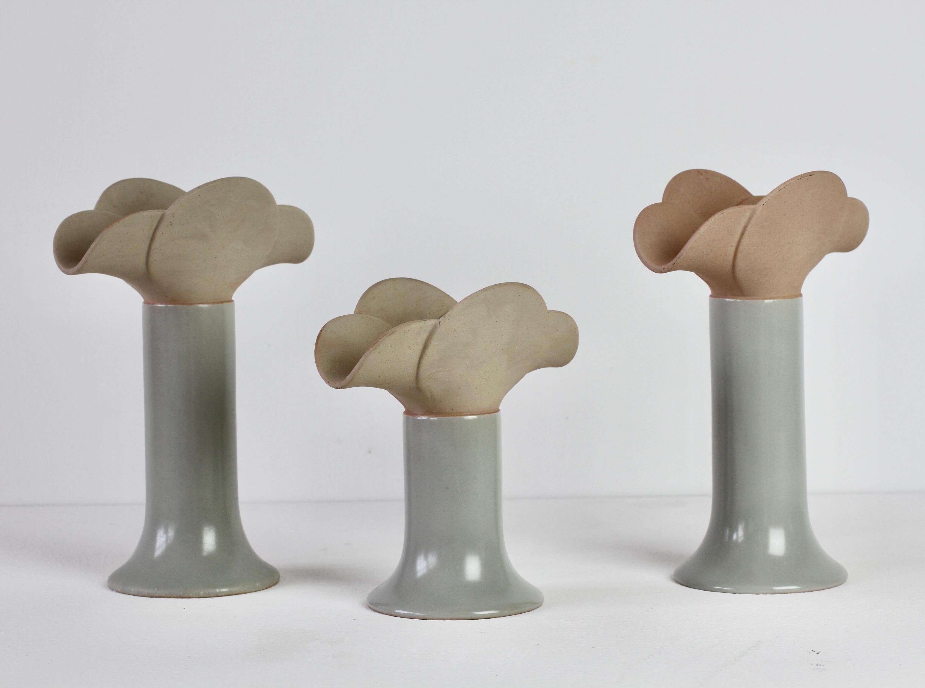 Mid-Century Vintage Trio von Lisa Larson fr Rosenthal Keramik-Kerzenhaltern  im Angebot 2