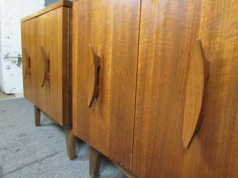 Midcentury Vintage Walnut Night Stands For Sale at 1stDibs