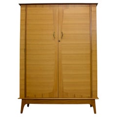 Midcentury Vintage Walnut Wardrobe by Alfred COX for Heals, 1960s