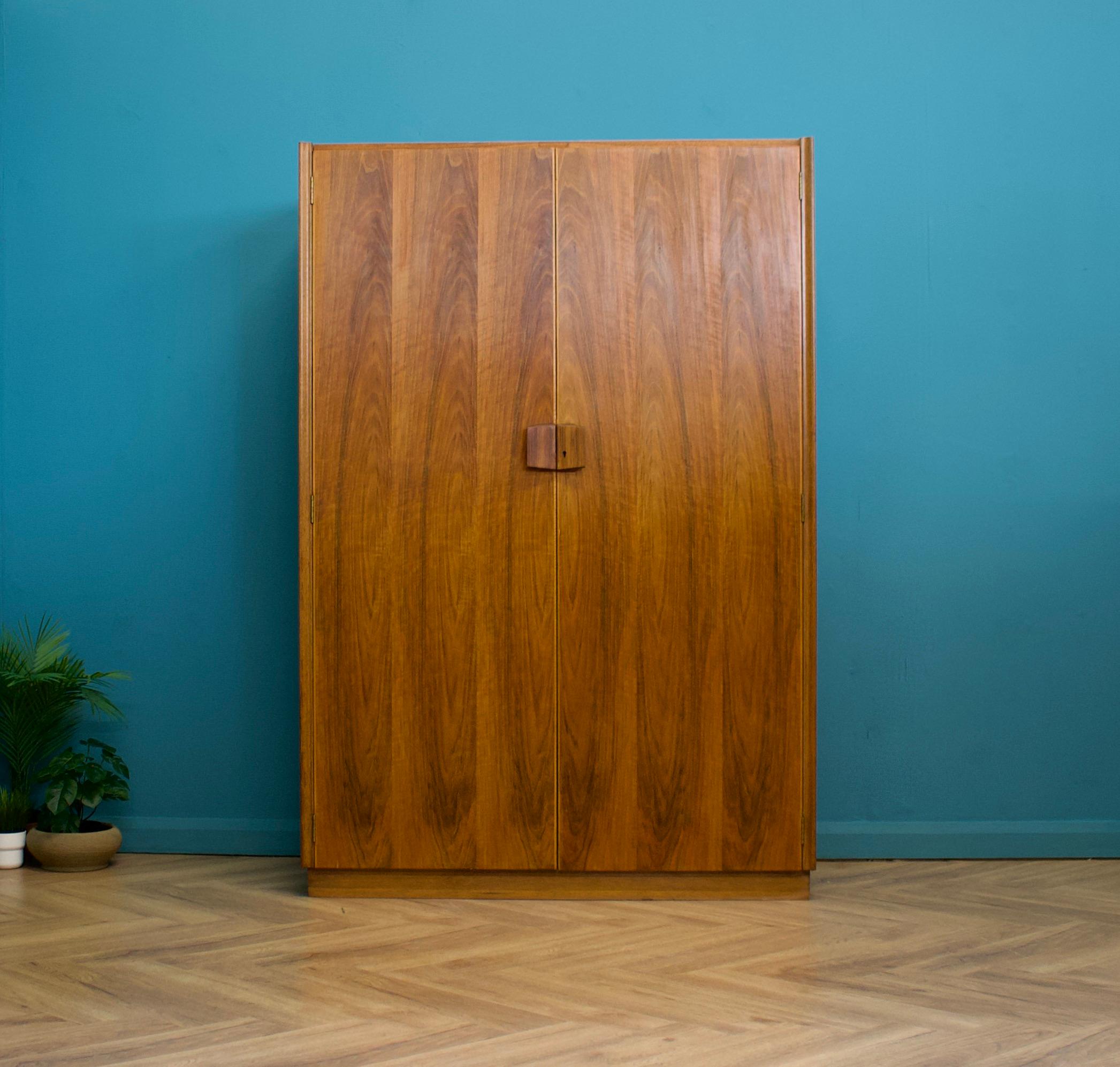 Veneer Mid Century Vintage Walnut Wardrobe from Gordon Russell, 1960s
