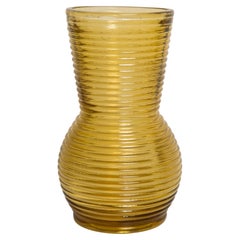 Petit vase jaune vintage du milieu du siècle, Europe, années 1960