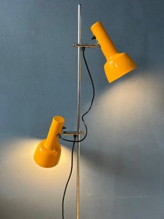 Mid Century Vintage Yellow  Space Age Floor Lamp, 1970s