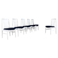 Chaises de salle à manger en vinyle du milieu du siècle - Lot de 6