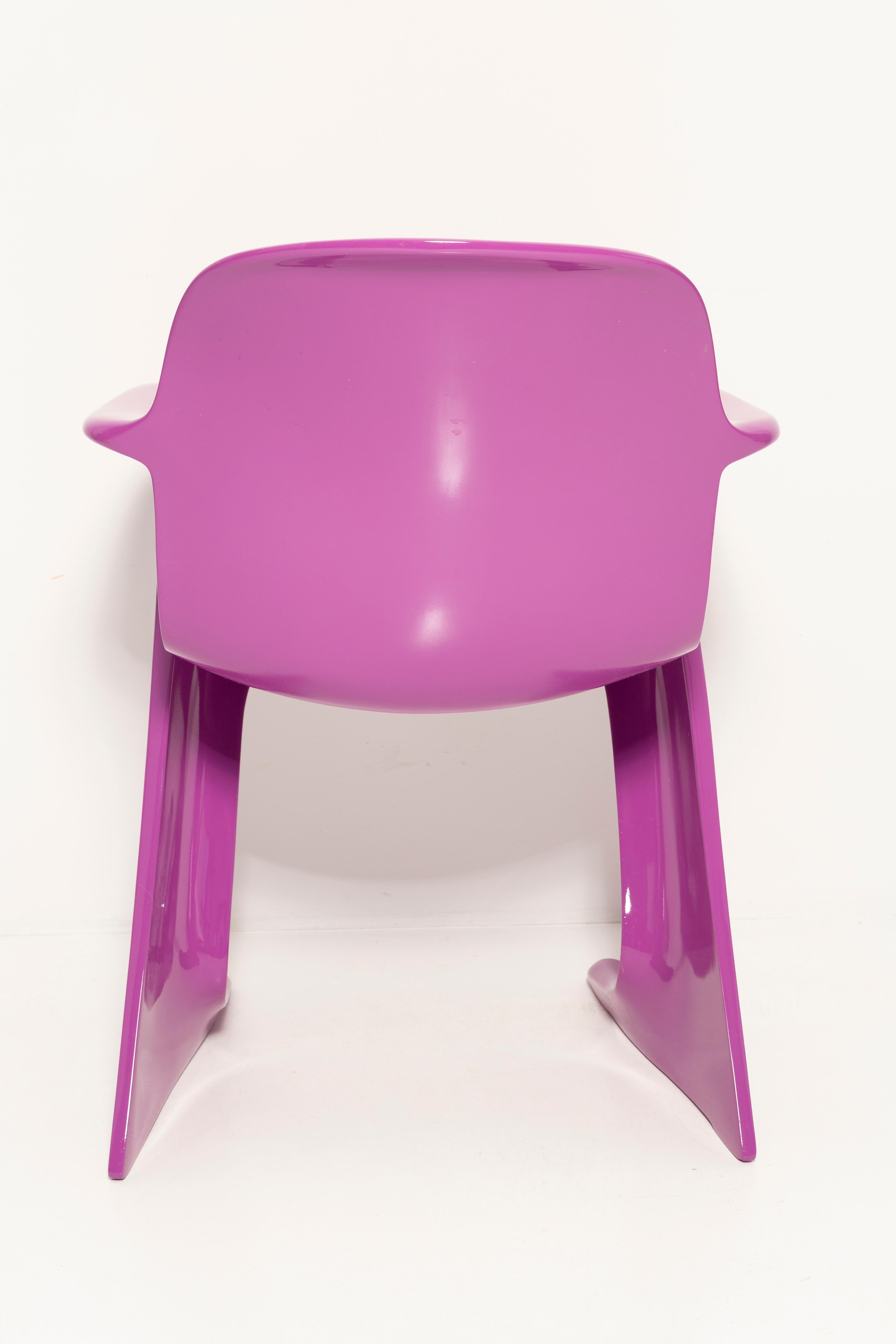 Mid-Century Violet Purple Kangaroo Chair Designed by Ernst Moeckl, Germany, 1968 For Sale 3