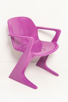 Mid-Century Violet Purple Kangaroo Chair Designed by Ernst Moeckl, Germany, 1968