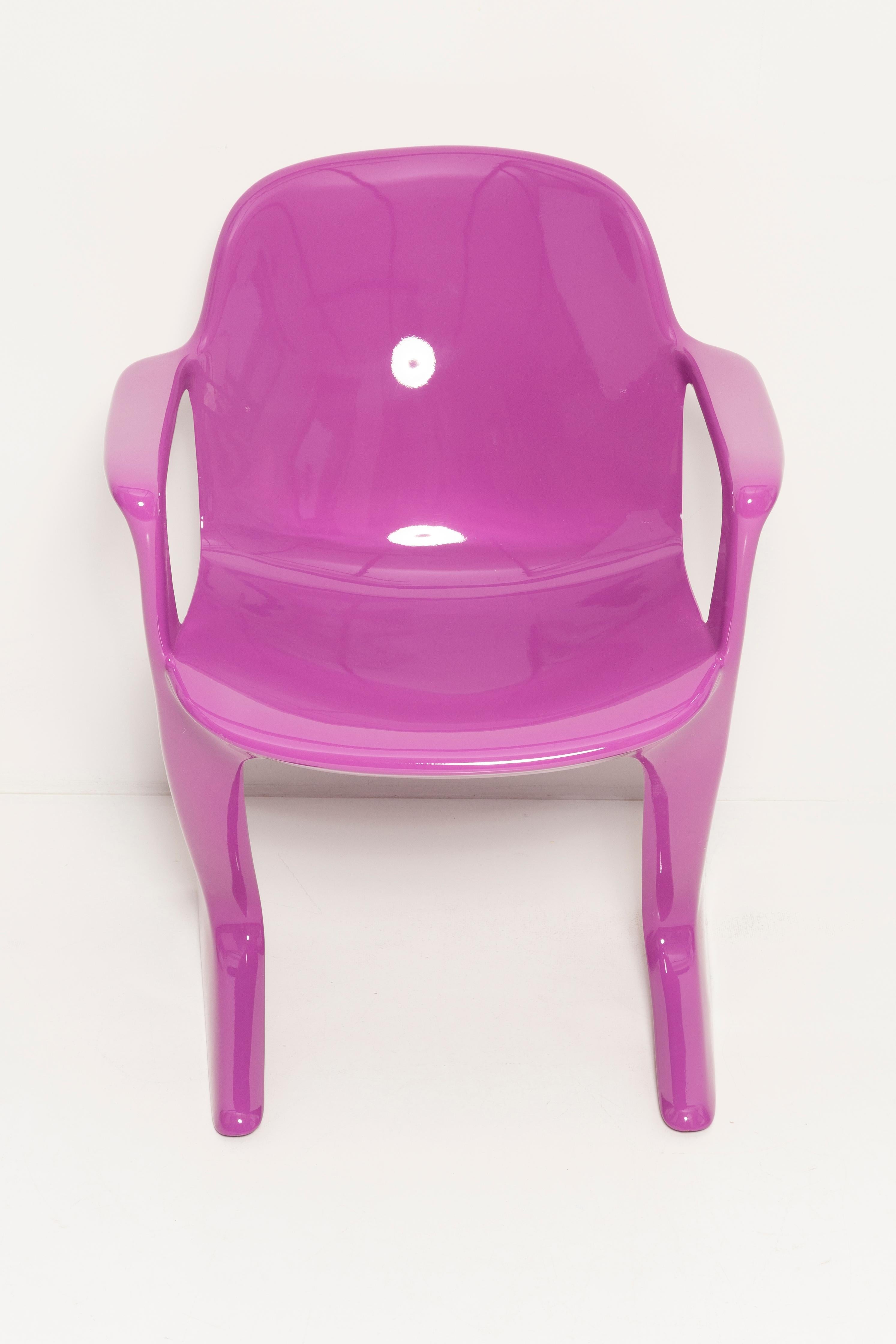 Mid-Century Violet Purple Kangaroo Chair Designed by Ernst Moeckl, Germany, 1968 For Sale 1