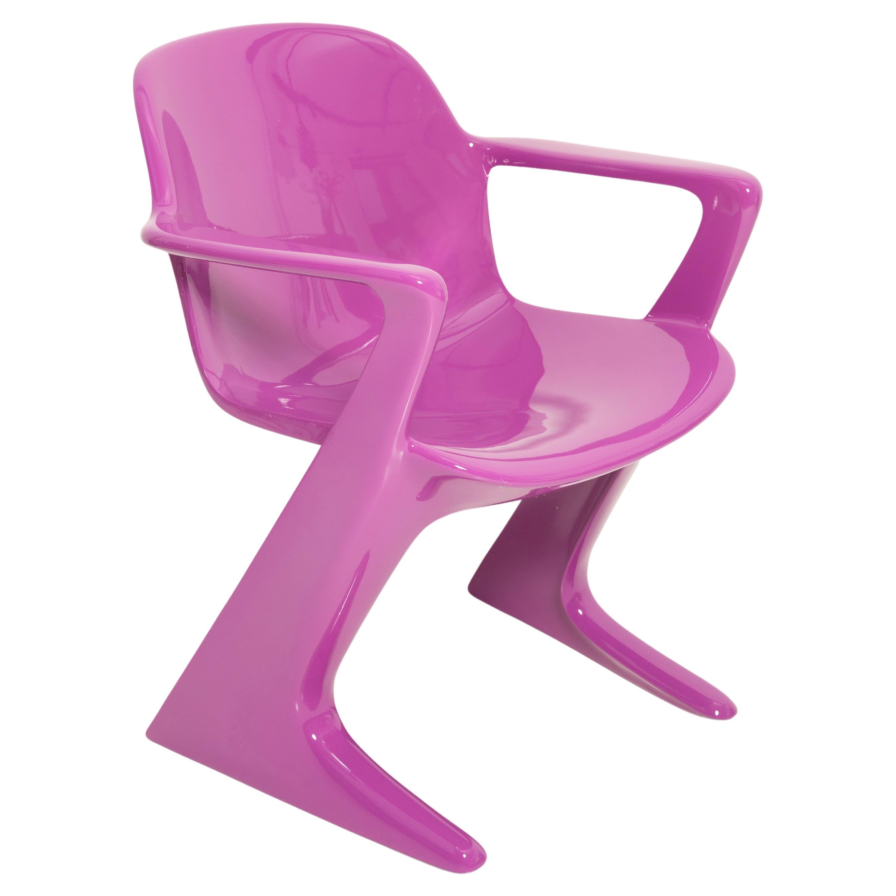 Mid-Century Violet Purple Kangaroo Chair Designed by Ernst Moeckl, Germany, 1968