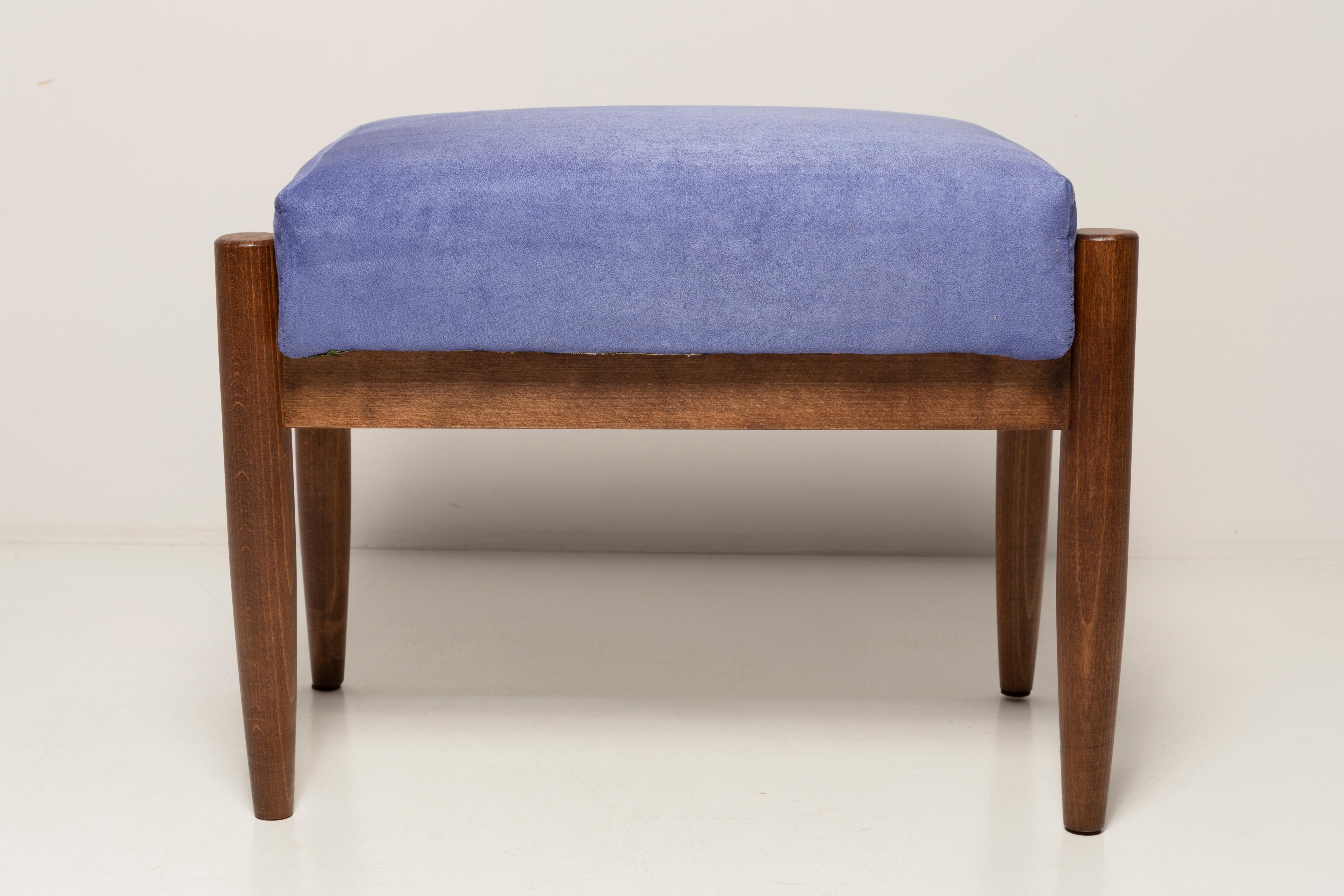 20th Century Midcentury Violet Purple Vintage Stool, Edmund Homa, 1960s For Sale