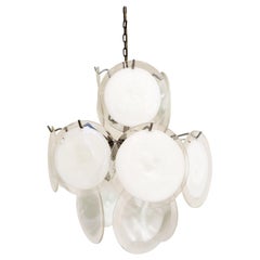 Midcentury Vistosi Disk Chandelier, 1970s Midcentury Vistosi Disk Chandelier, 1970s