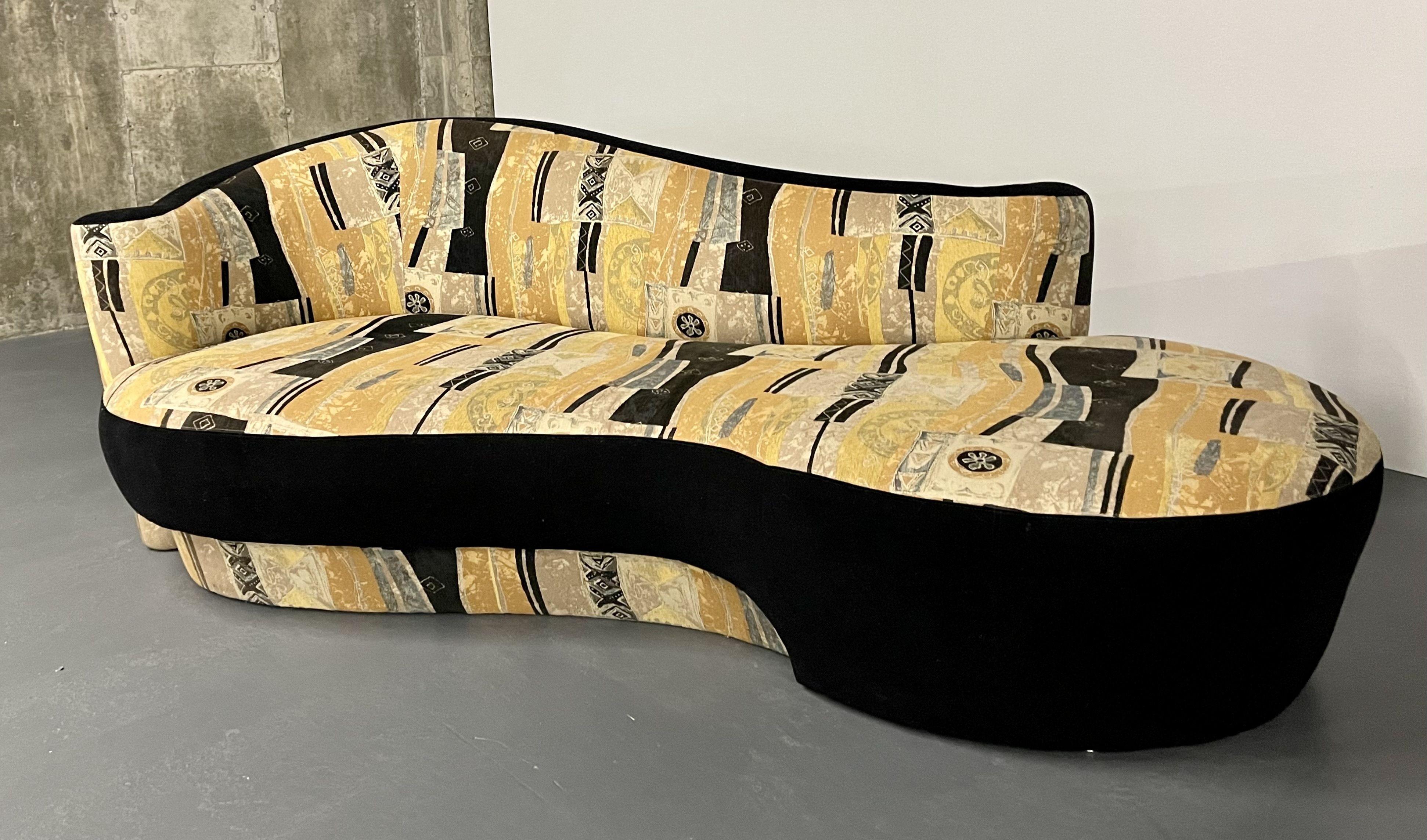 Textile Mid-Century Weiman for Preview Cloud Sofa, Nautilus, American, 1970s For Sale