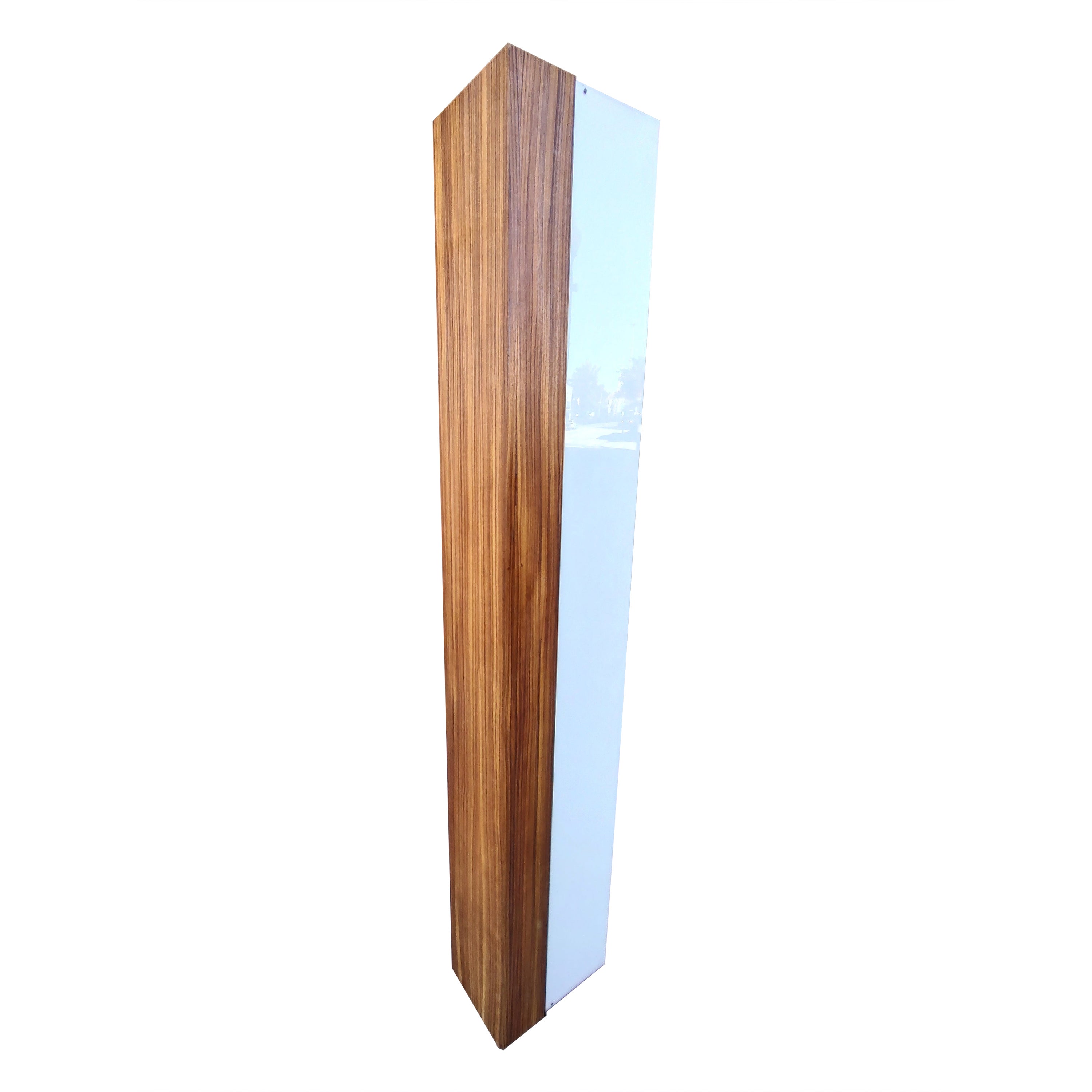 Hand-Crafted Mid Century Vladimir Kagan Zebra Wood & Lucite Floor Lamp c1965 with Provenance